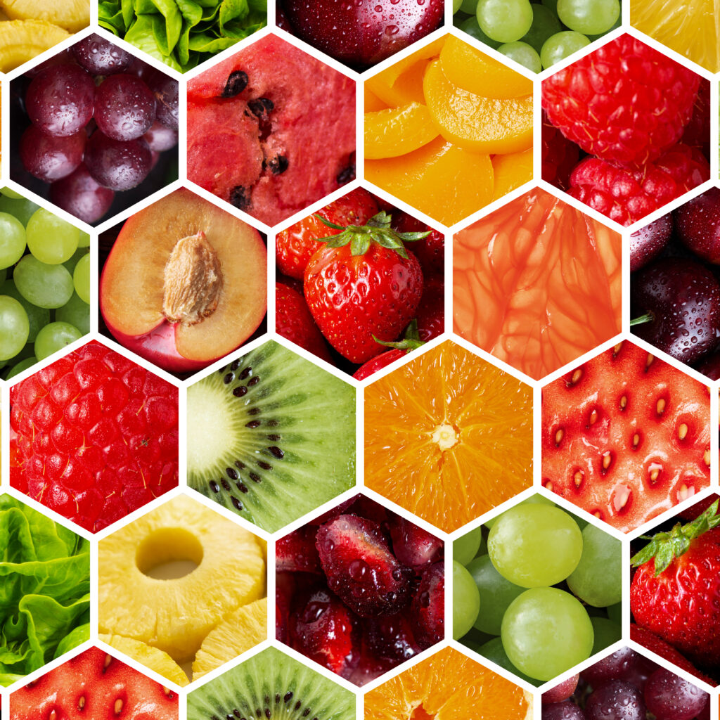 colorful collage fruits texture close up scaled